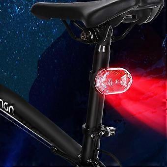Utomhus LED Cykel Bak Sadellampa Svans Säkerhetsvarning Rött ljus (rött)