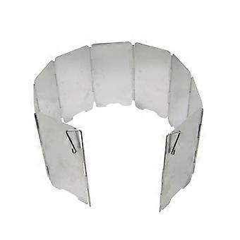 Outdoor Windscreen Folding Stove Wind Screen 3Pcs Silver for Picnic