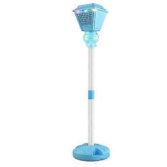 Outdoor Automatic Bubble Machine with Sound Light USB Charging Streetlight Bubble Maker for Party Wedding Blue