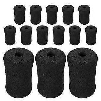 Black Sponge Leg Extension Machine Covers for Gym Exercise 15Pcs Pads