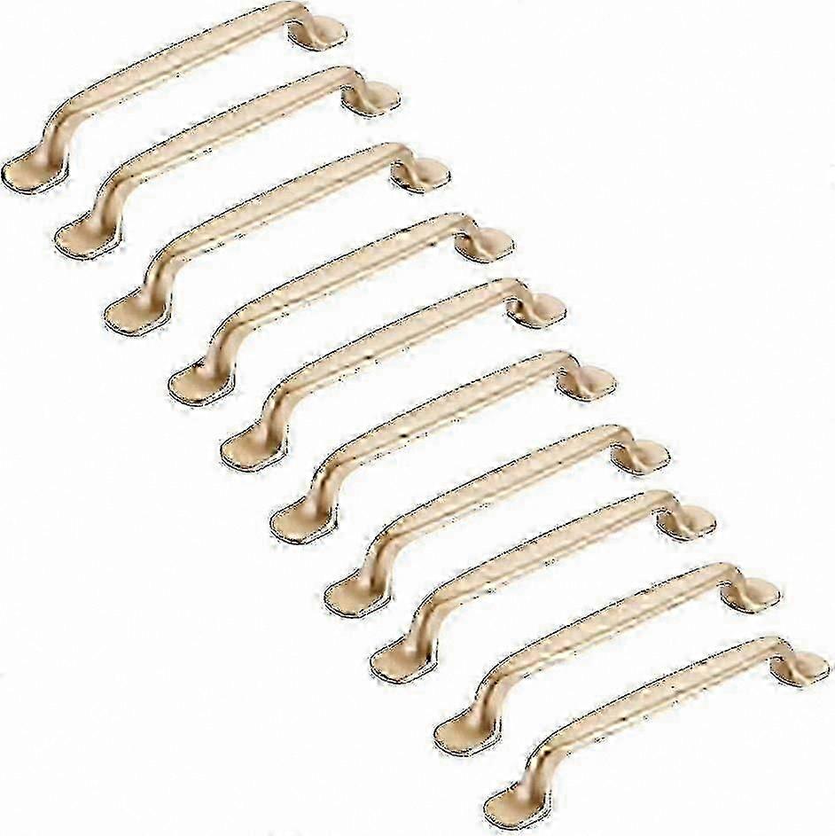 128mm Gold Drawer Pulls 10 Pack Kitchen Cabinet Handles