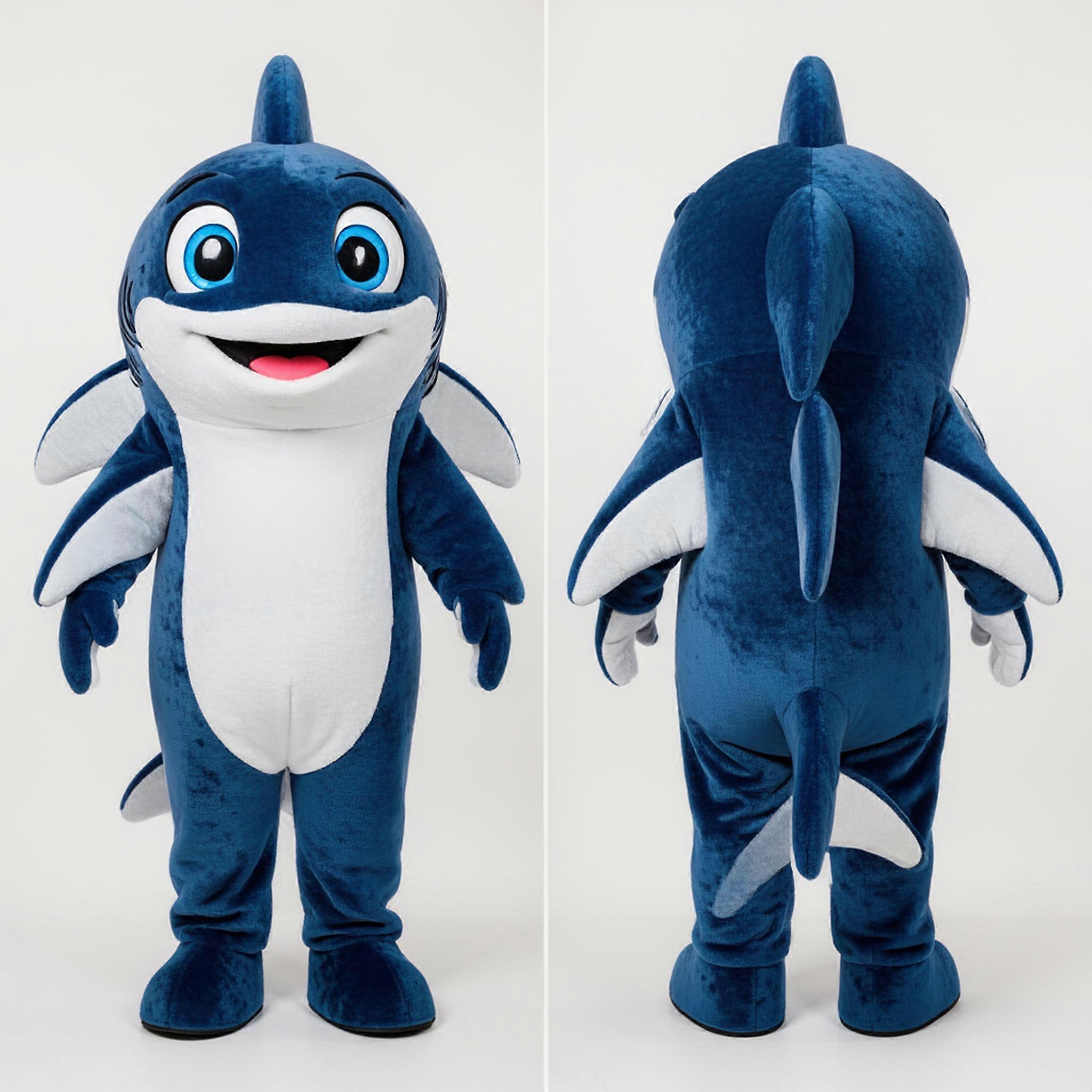 MASTICOT Navy Blue Velvety Ray Mascot