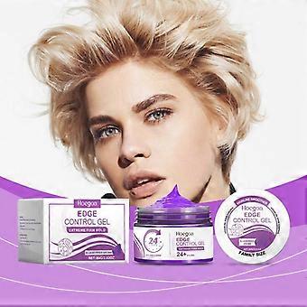 Gel fijador Hoegoa Purple Acai Berry, cabello natural, de larga duración, suave y sin frizz con flequillo, cera natural para el cabello.