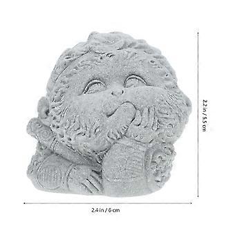 Fish Tank Decoration Small Buddha Figurine Ornament for Decor Sandstone