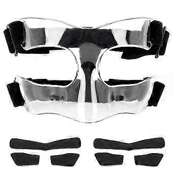 Nose Guard for Broken Nose, Adjustable Face Guard Sports Training Face Mask Nose Protector with Padd
