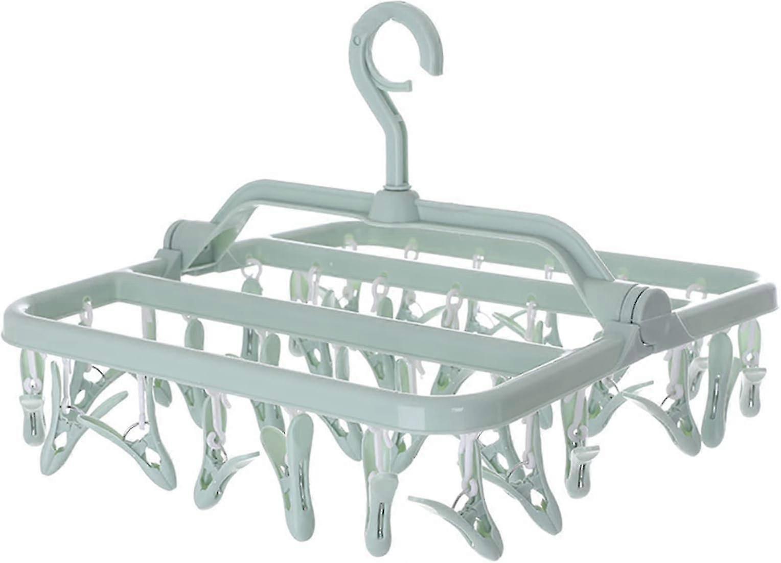 1 piece sock drying rack, folding hanging clothes hanger