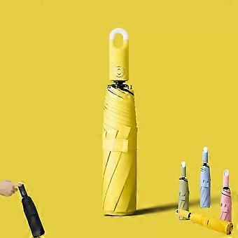 Automatic Folding Umbrella with UV Blocking Fabric, Compact Travel Design for Men and Women