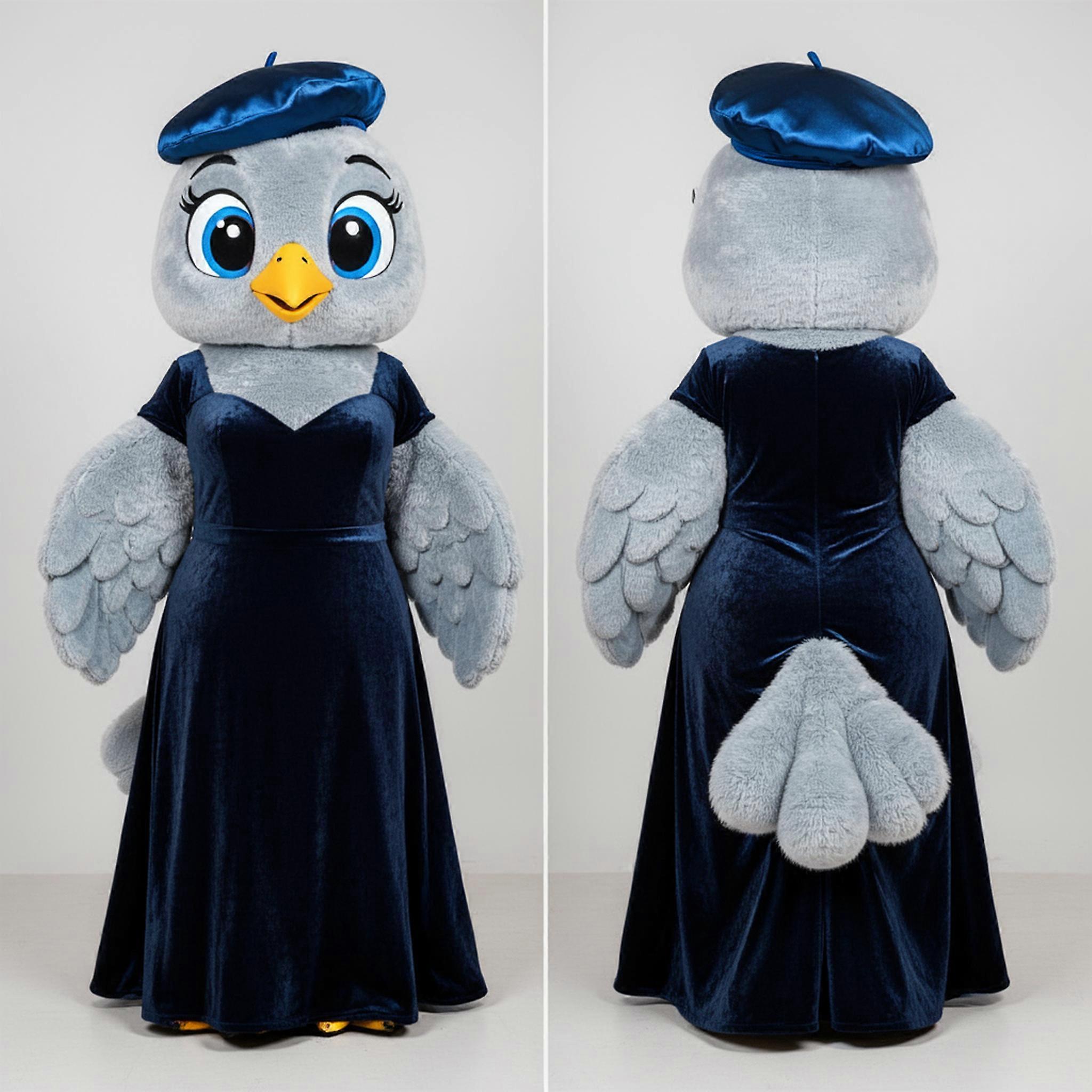 MASTICOT Rust Orange Elegant Dove Mascot