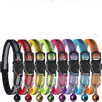 Bright Reflective Adjustable Breakaway Cat Collars