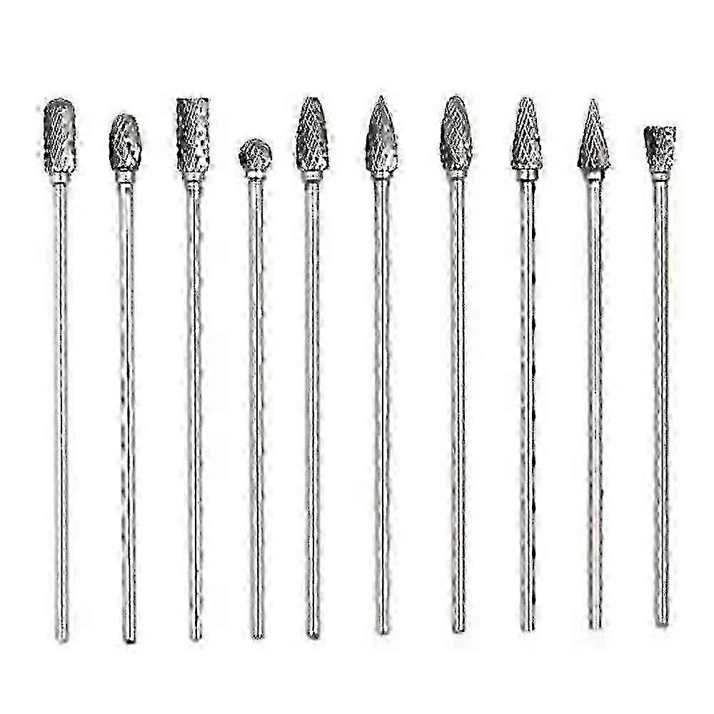 Double Cut Carbide Rotary Burrs 10pc