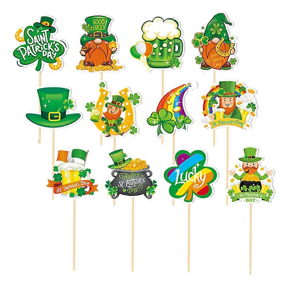 Day Cake Insert for Decor 12Pcs Assorted Toppers