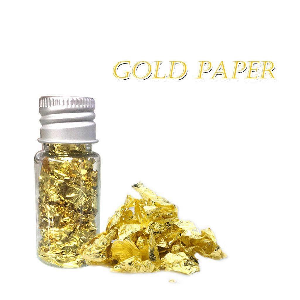 Gold Leaf Pastry Decorations Contain Gold Leaf