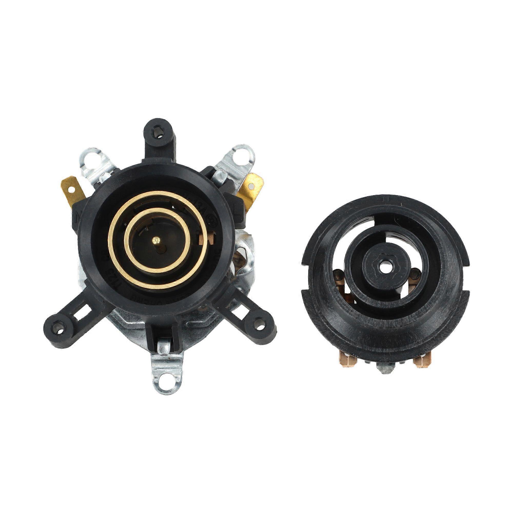 2PCS Electric Kettle Base Thermostat Switch Connector Coupler Coupling Socket With Switch Upper Seat With Bottom Core