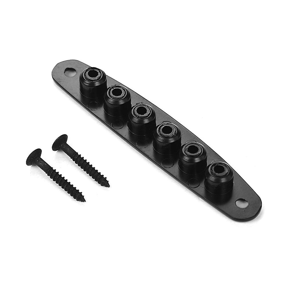 Electric Guitar Parts Metal Bridge String Through Body Ferrules Bushing Plate
