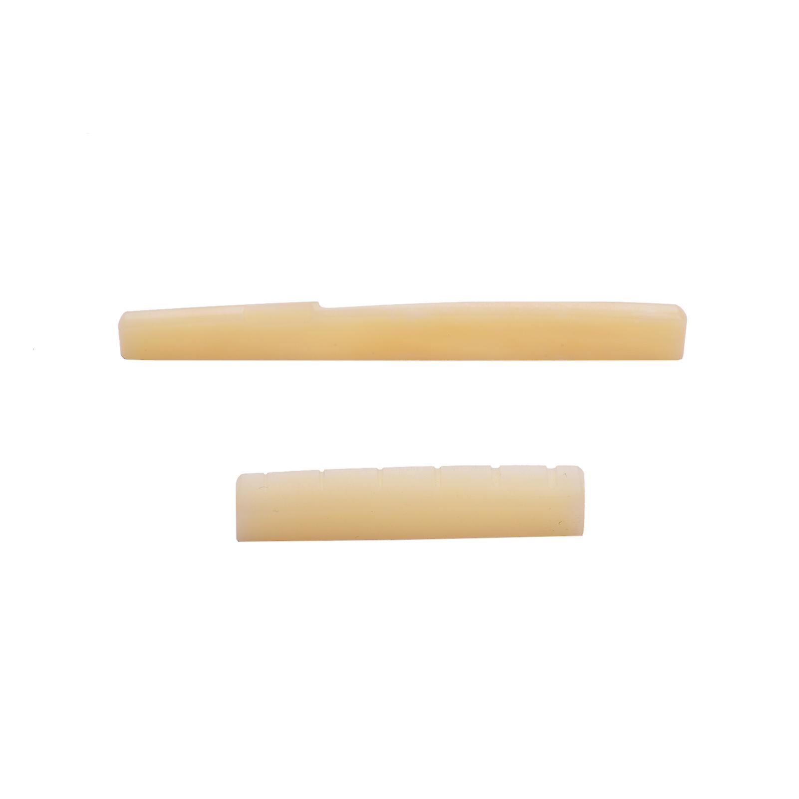 Guitar Saddle And Nut Real Bone Material 2pcs
