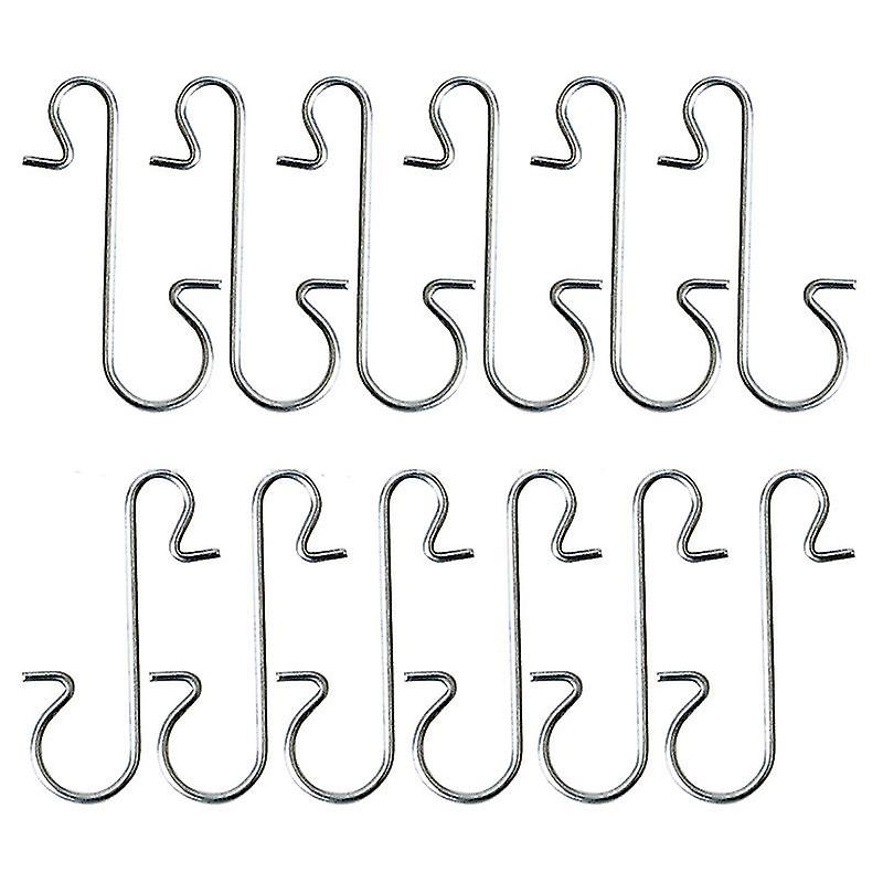 120pcs Ornament Hooks Metal Wire Hooks Ornament Hangers With Storage Box For Christmas Tree Decoration
