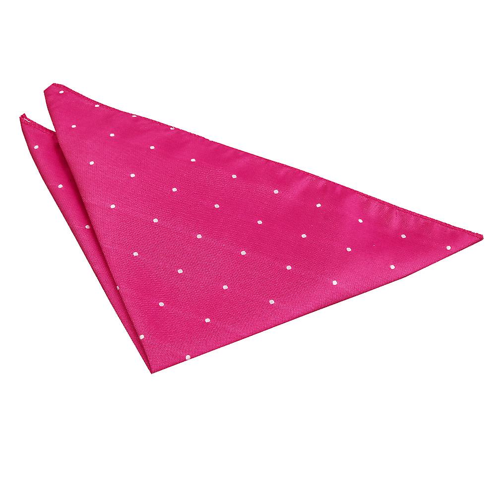 Hot Pink Pin Dot Pocket Square