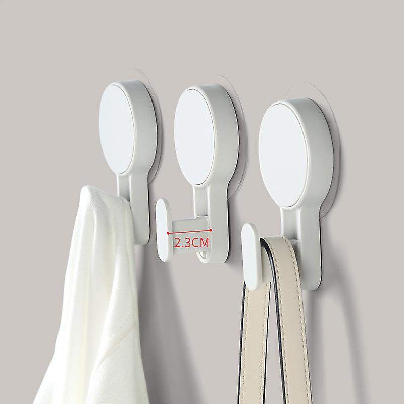 3 Pieces Oval Transparent Adhesive Hook Transparent Adhesive Hook Reusable Adhesive Hooks