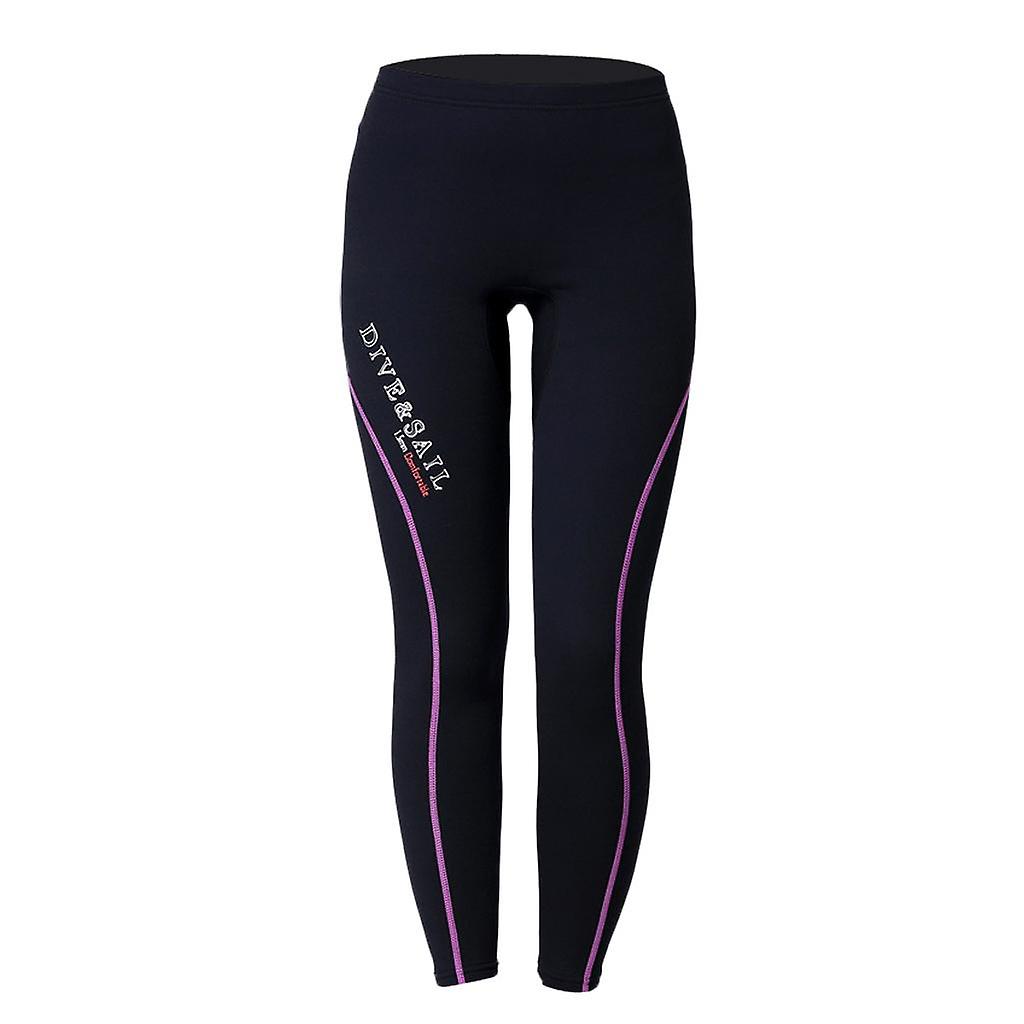 1.5mm Neoprene Scuba Snorkel Surf Diving Pant Muta M Viola per le donne