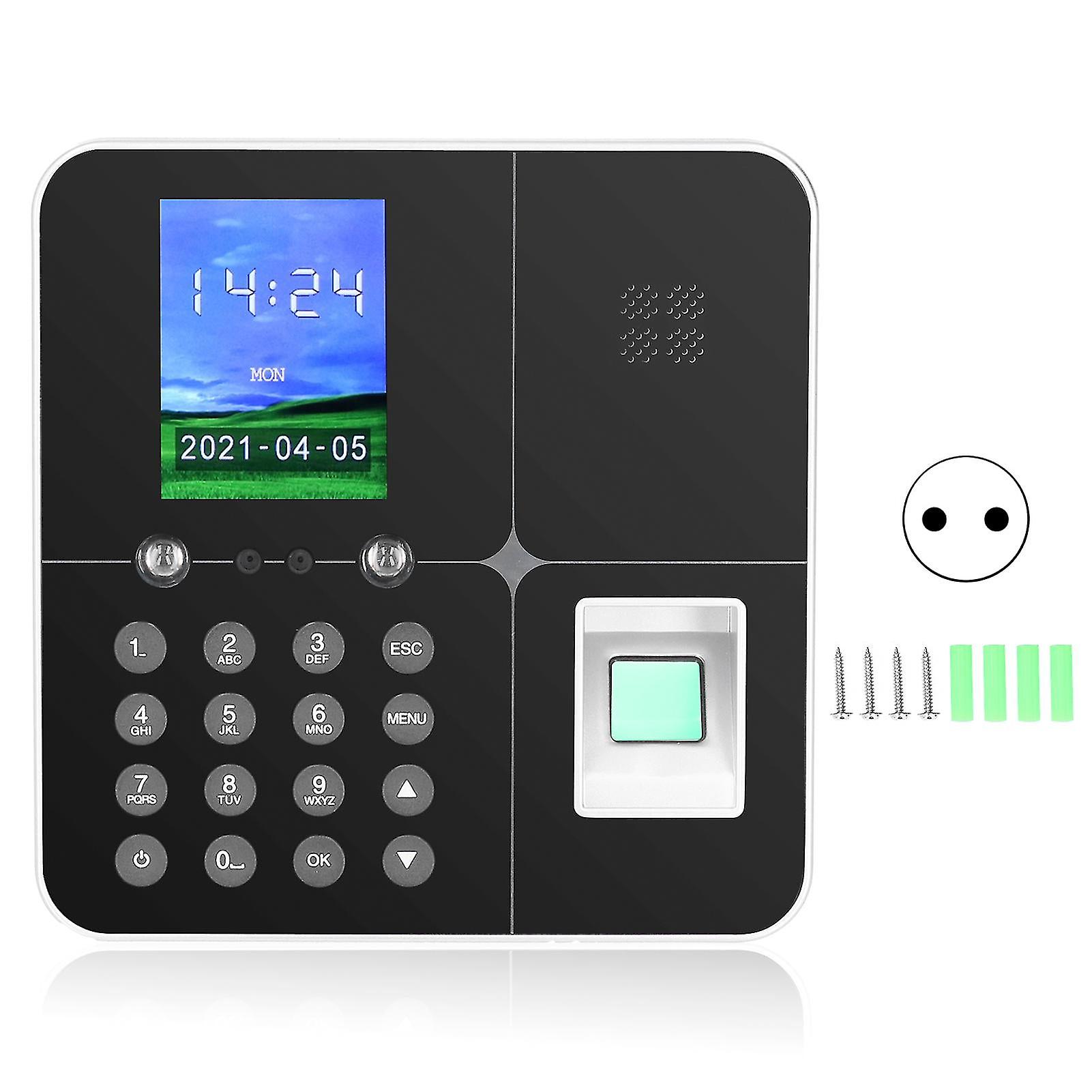 Intelligent Attendance Machine Face Fingerprint Password Recognition For Office Factory Hotel School 100240veu Plug