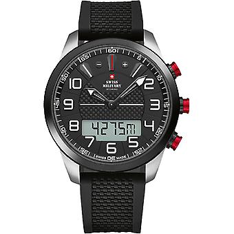 Wristwatch round with rubber strap Men's Watch Analog Quartz with Silicone Bracelet SM34061.01