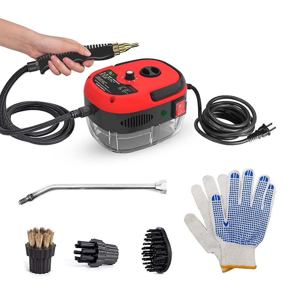 2500W Portable Handheld Steam Cleaner High Temperature Pressurized Steam Cleaning Machine with Brush Heads and Gloves for Kitchen Furniture Car