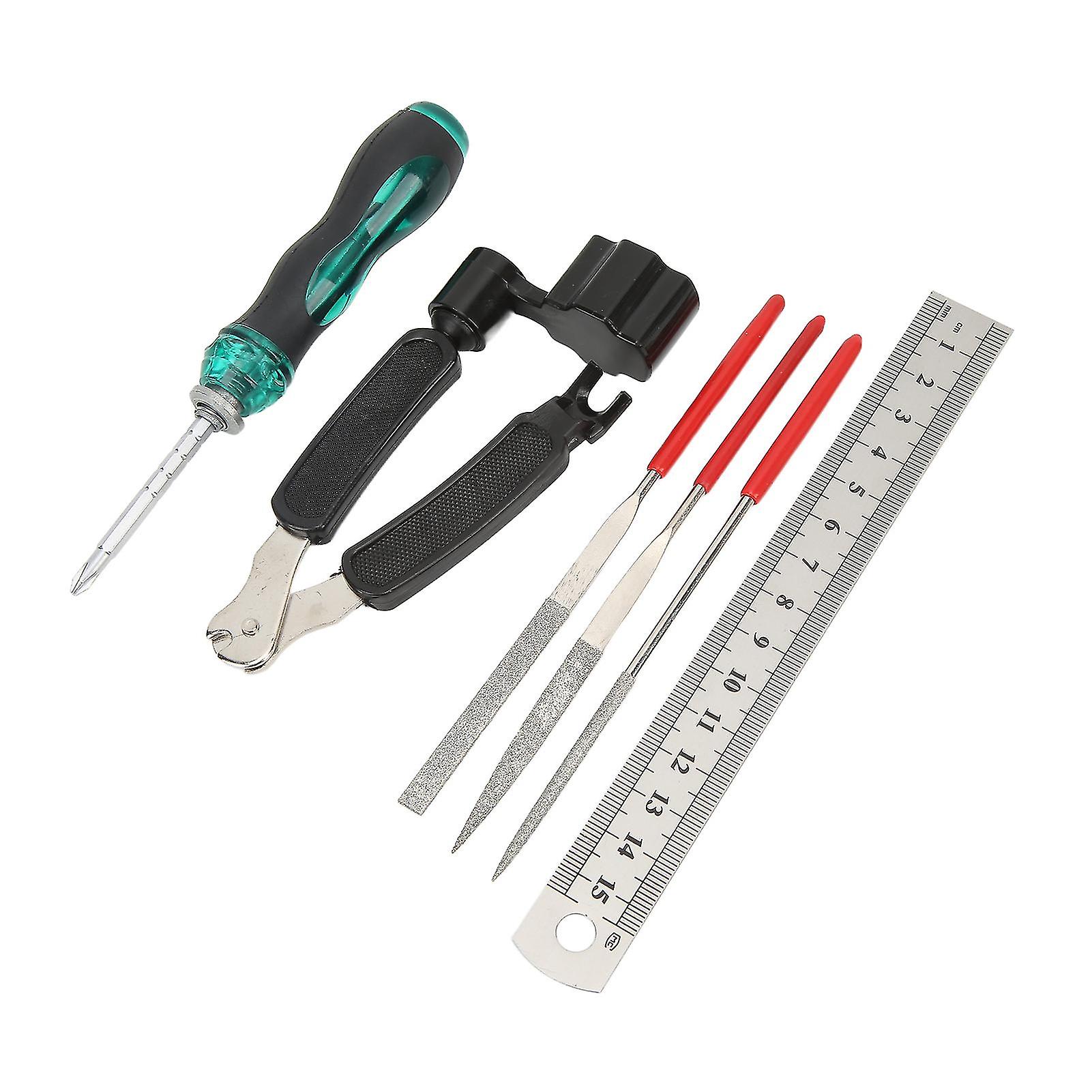 Guitar Repairing Tools Kit with Strings for Mandolins, Metal+ABS