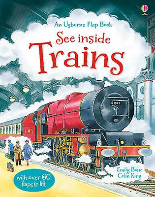 See Inside Trains by Emily Bone Paperback Book