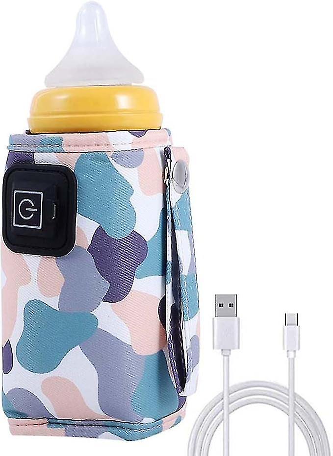 Travel Bottle Warmer On The Go, Usb Milk Warmer Baby Travel, Portable Car Bottle Warmer With Usb Cables F