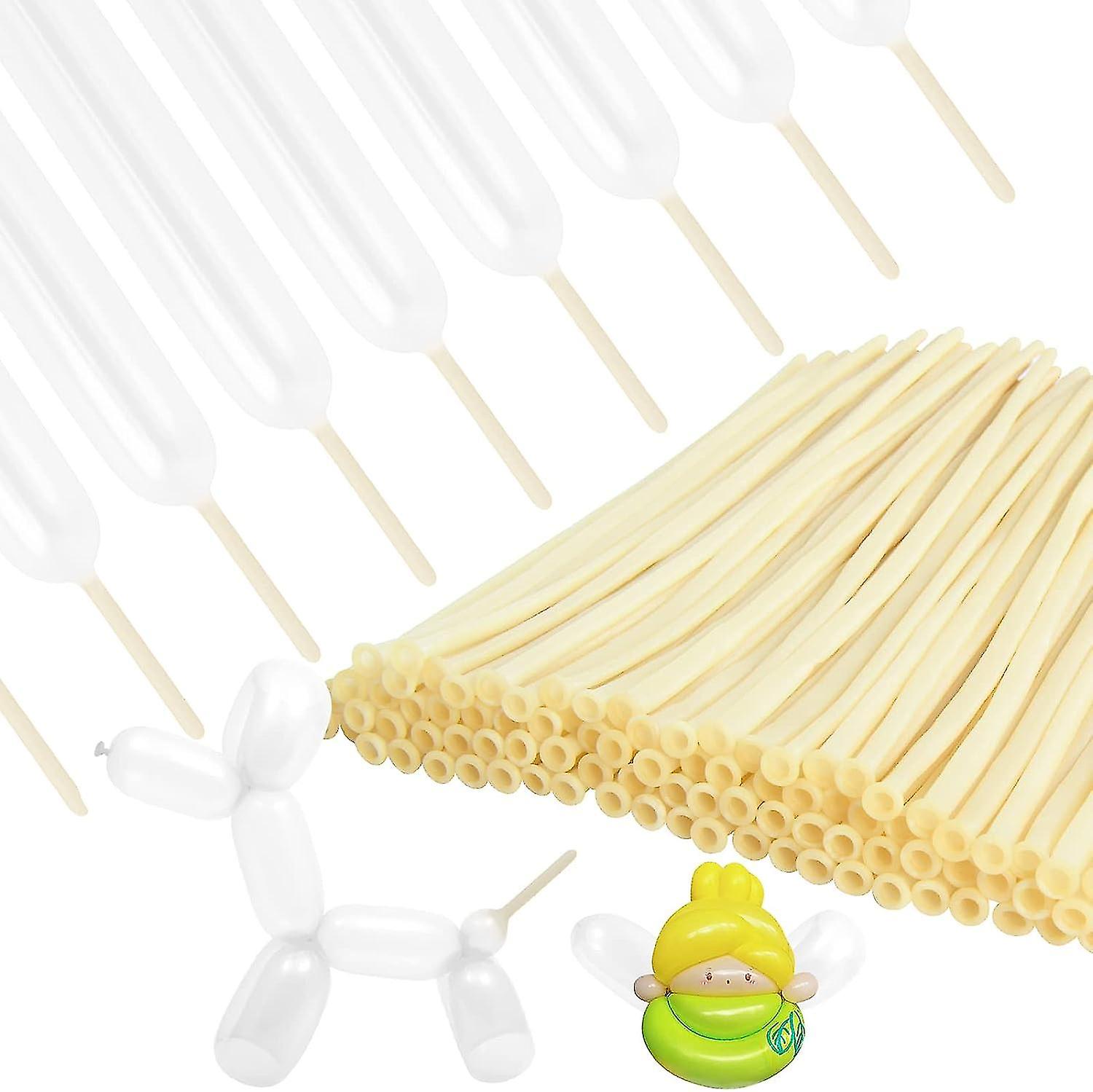 200kpl 260 pitkää ilmapalloa kirkas - pitkät ilmapallot ilmapalloeläimille, kiertävät ilmapallot ilmapalloseppeleelle, laihat lateksi-ilmapallot