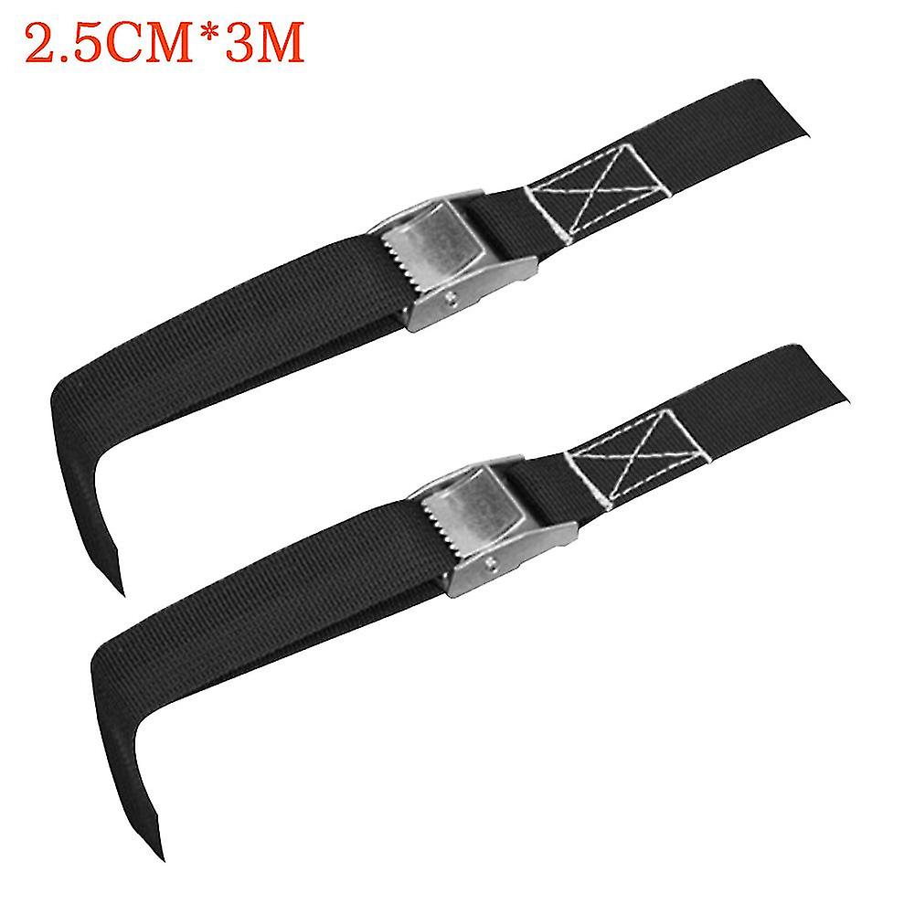 2pcs Car Cargo Multifunctional With Buckle Tie Down Strap Fastener