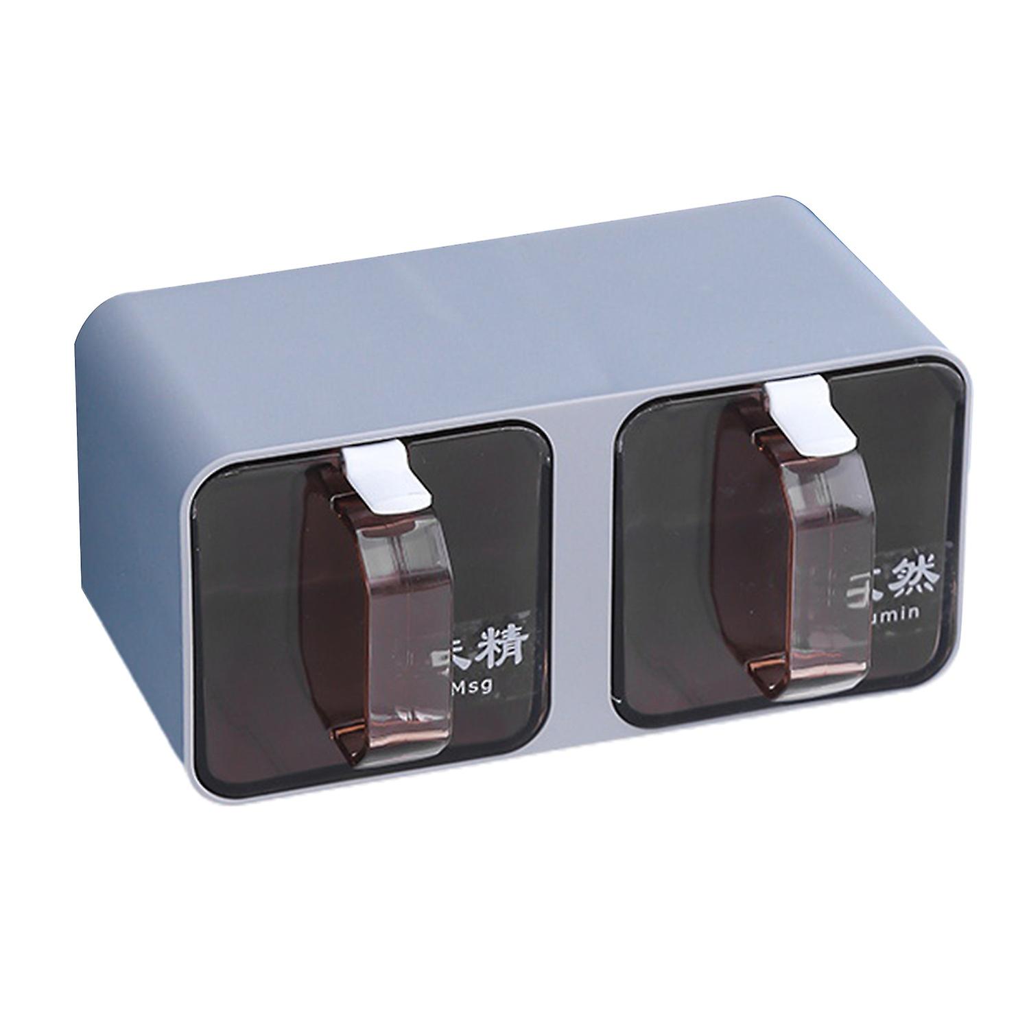 壁挂式香料罐 300/600/900/1200ml 带勺子整理盒厨房储物家居用品