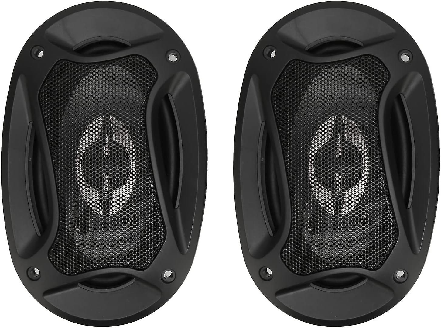Dilwe 2Pcsカーオーディオスピーカー、6インチ同軸カースピーカー89dBドアスピーカー4オーム(車またはT用)