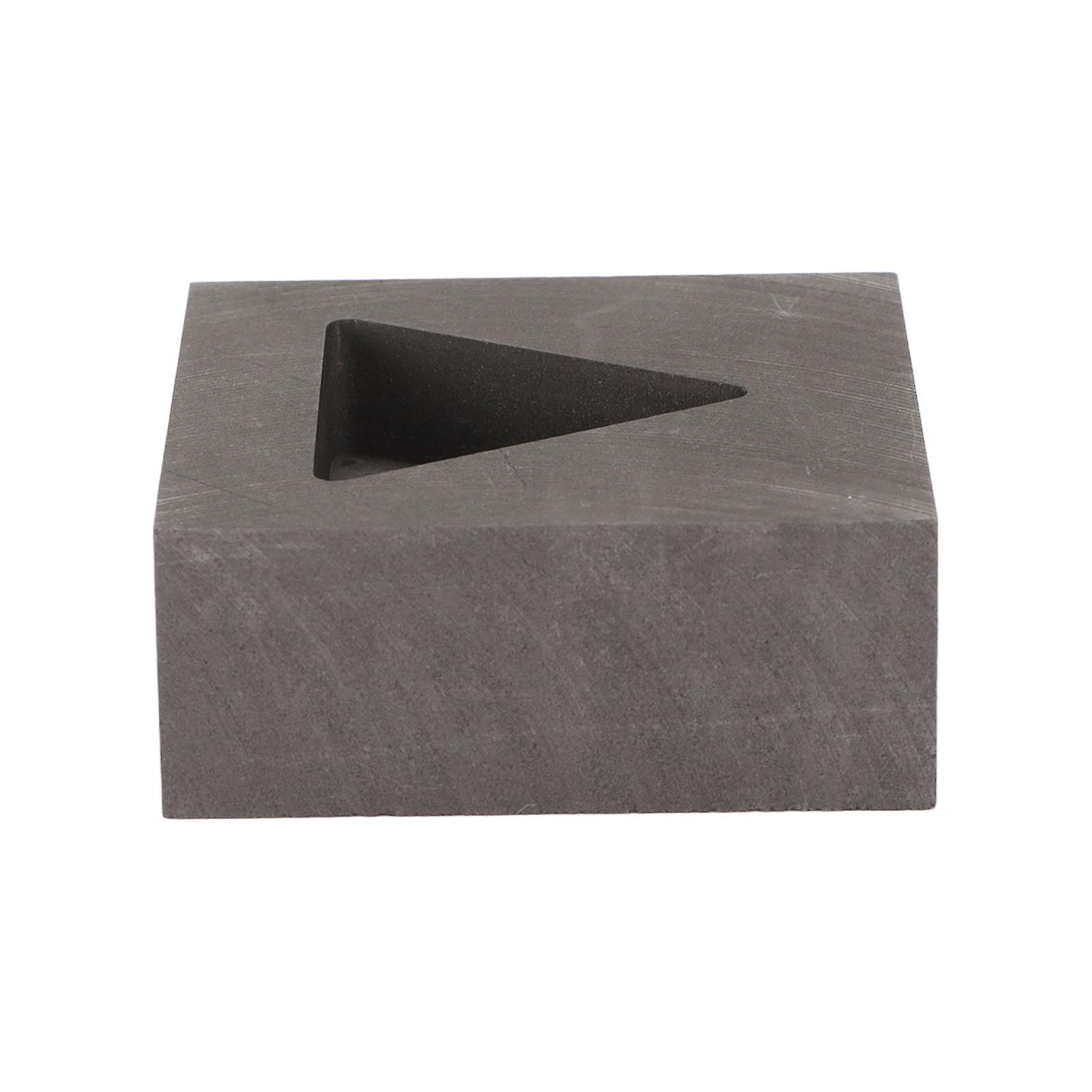 תבנית מטיל גרפיט משולשת יציבות תרמית רב תכליתי גרפיט כור היתוך עובש ליציקת 90 גרם זהב 10 גרם כסף 