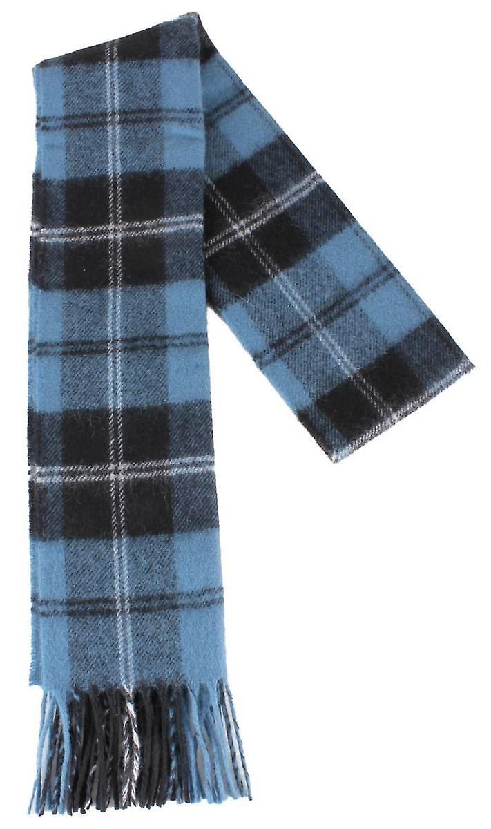 Locharron of Scotland Ramsay Ancient Lambswool Scarf - Blue/Black/White