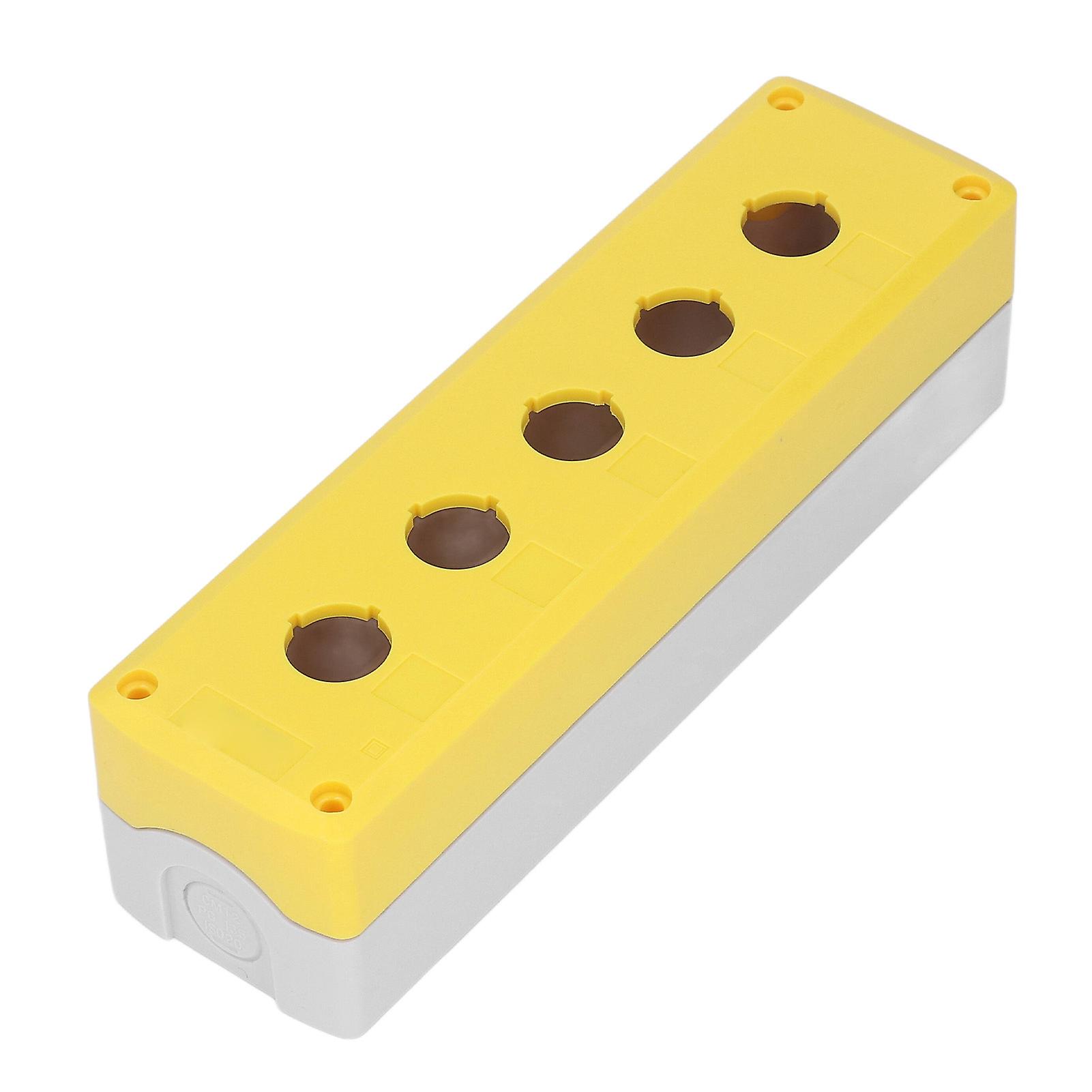 Push Button Box Control Station Case Switch Shell Waterproof Casing 5 Holes for Equipment
