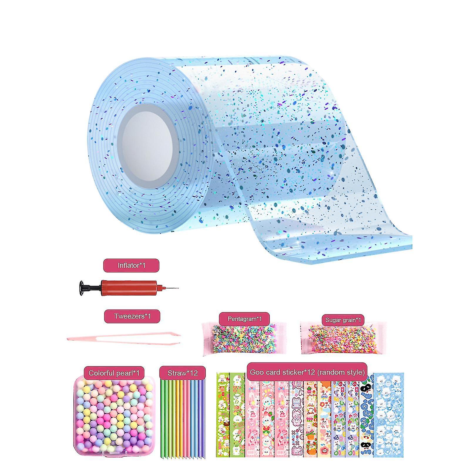 Nano Tape Bubble Kit For Kids With Step-by-step Video Tutorials, Nano Double Sided Adhesive Gel Grip Traceless Tape Nano Magical Tape Bubbles