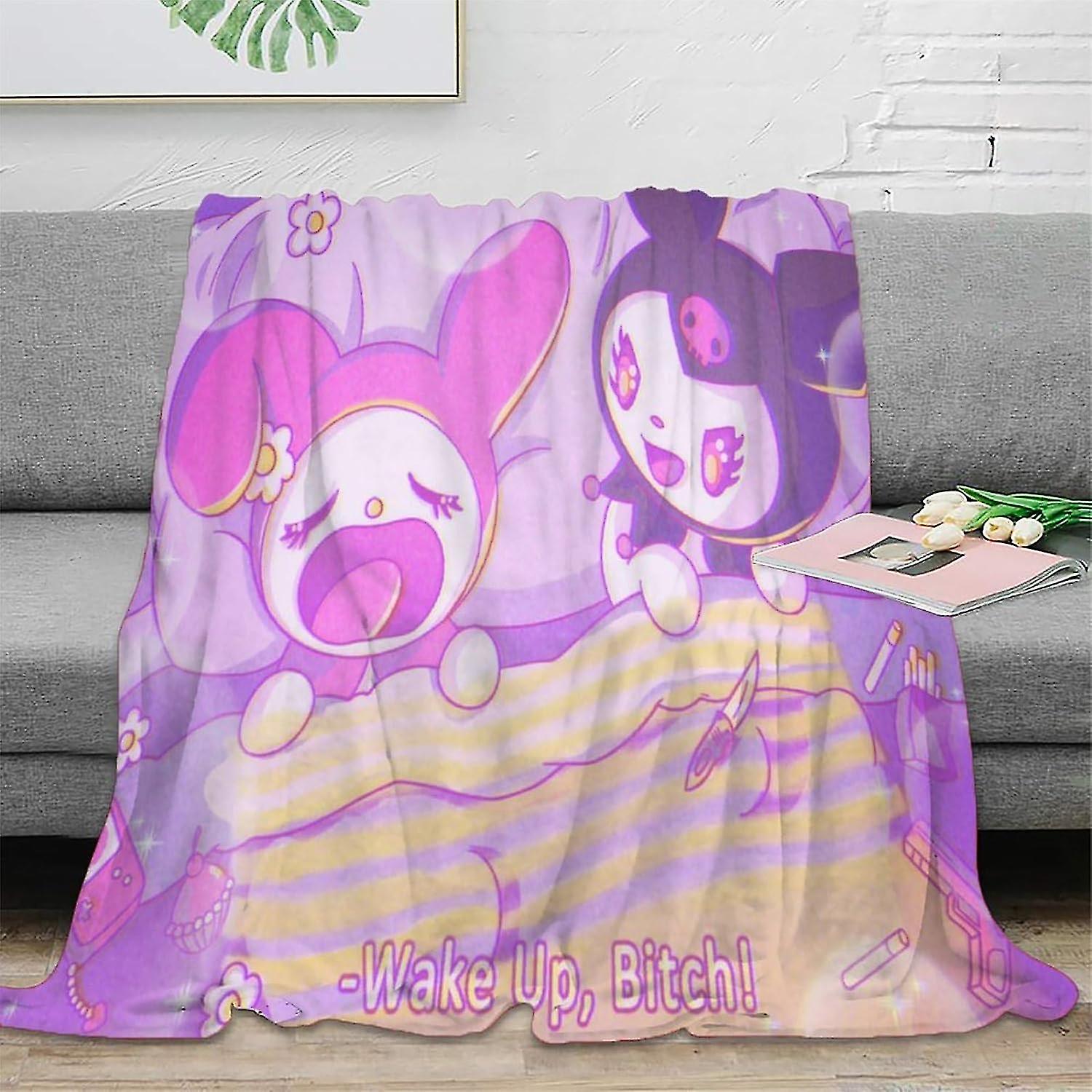 3d Kuromi Blanket Oversized Warm Super Soft Blanket Couch Blanket Cozy Plush Blankets Sleeping Throws Blanket Fluffy Blanketsl-198