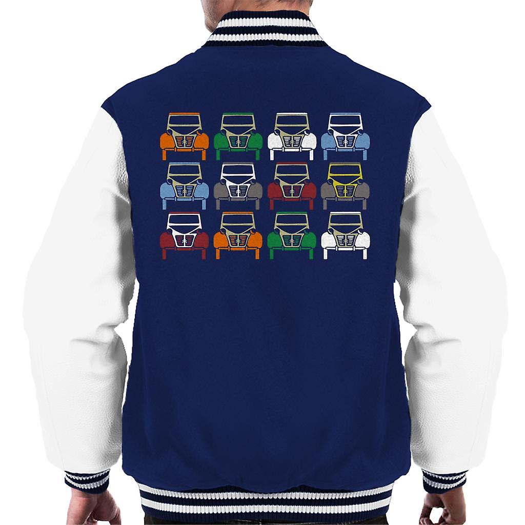 Citroen 2CV Vintage Colour Art Men's Varsity Jacket