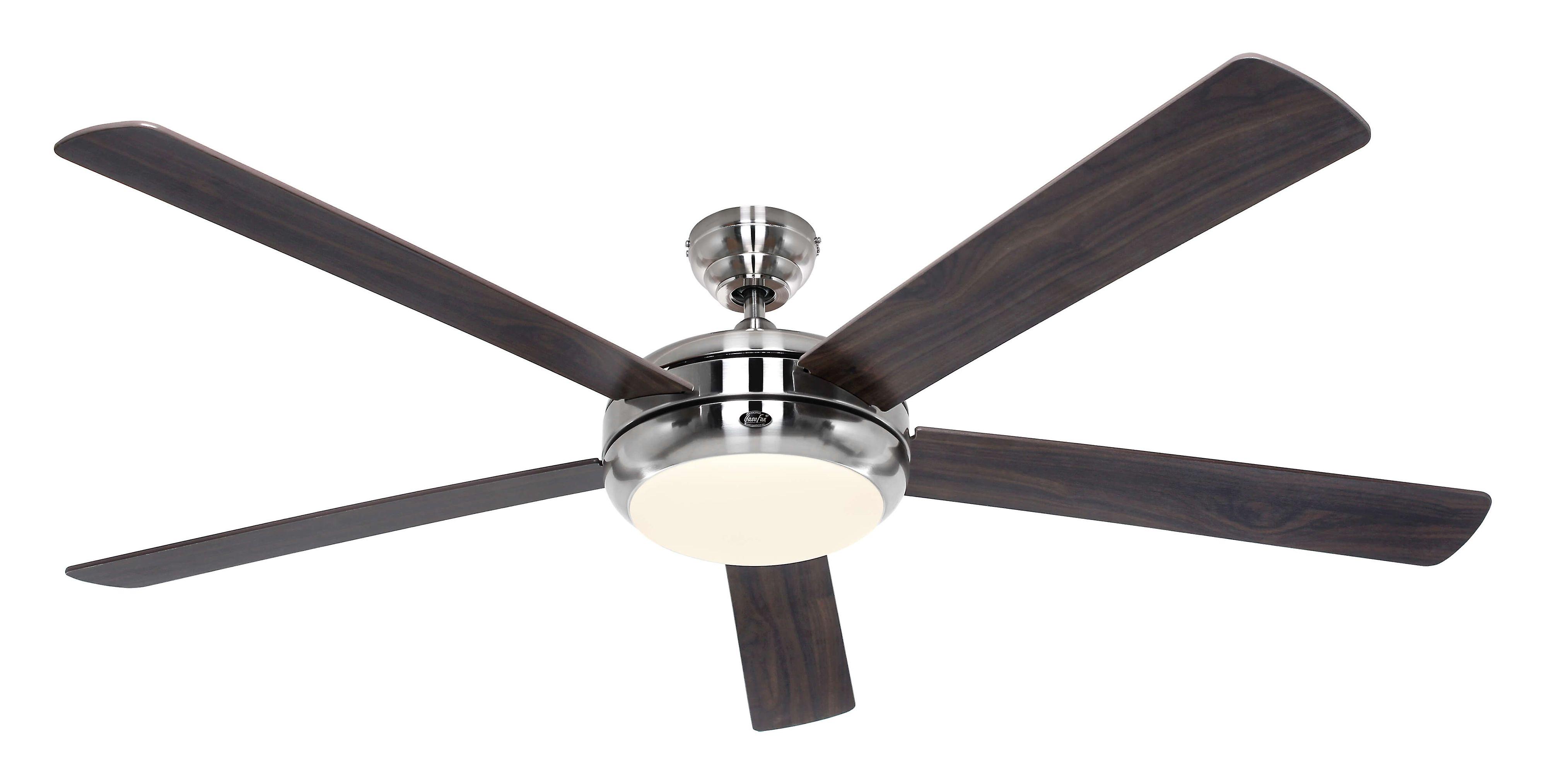 Ceiling fan Titanium Chrome 162cm / 64" Walnut / Cherry