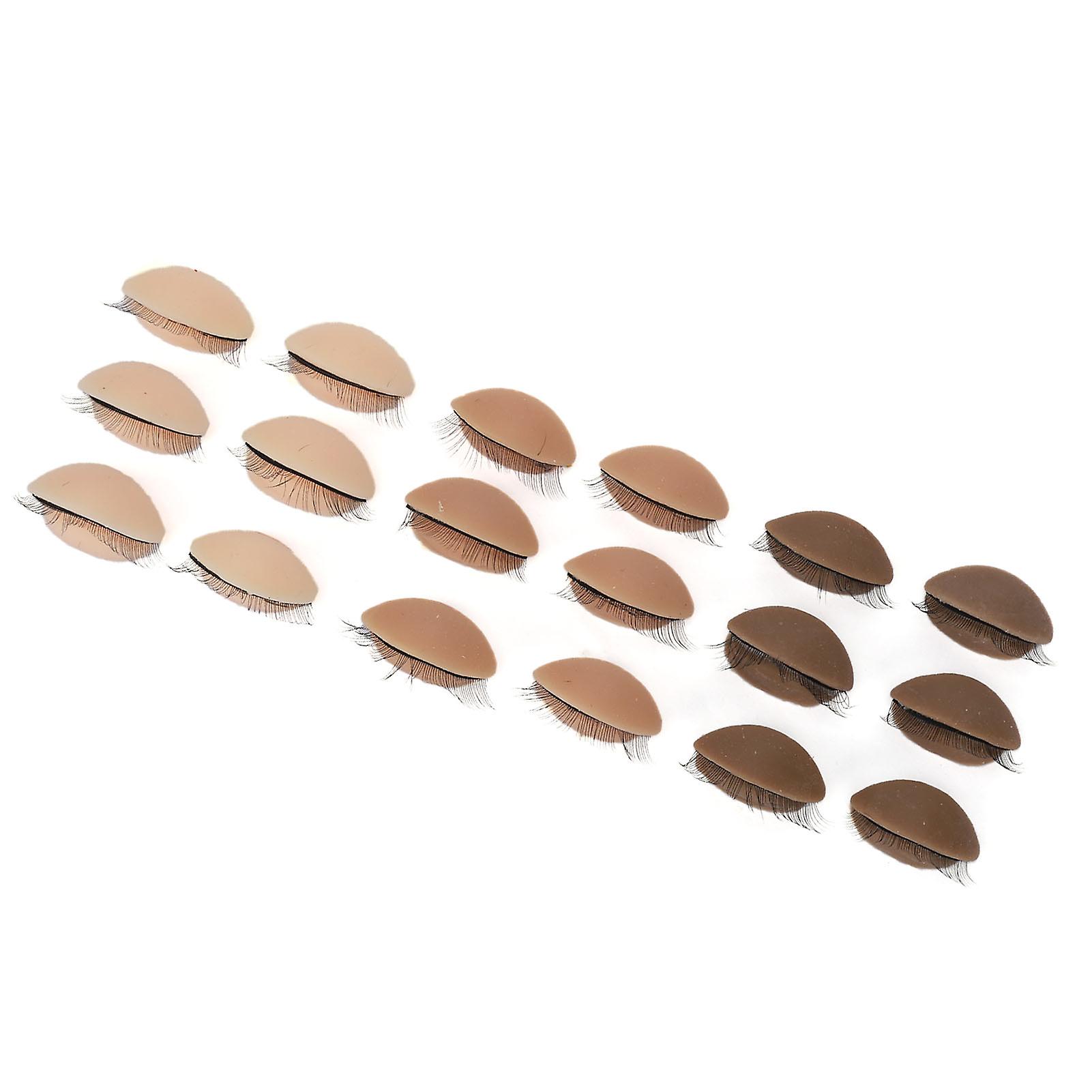 9 Pairs Replaced Eyelids Silicone Removable Eyelids with Lashes for Makeup Beginners 