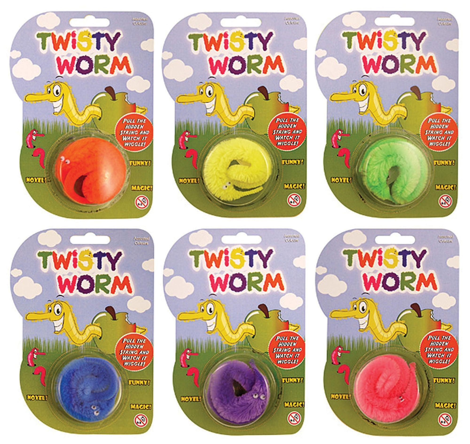 Twisty Worms Assorted Colours Gj436