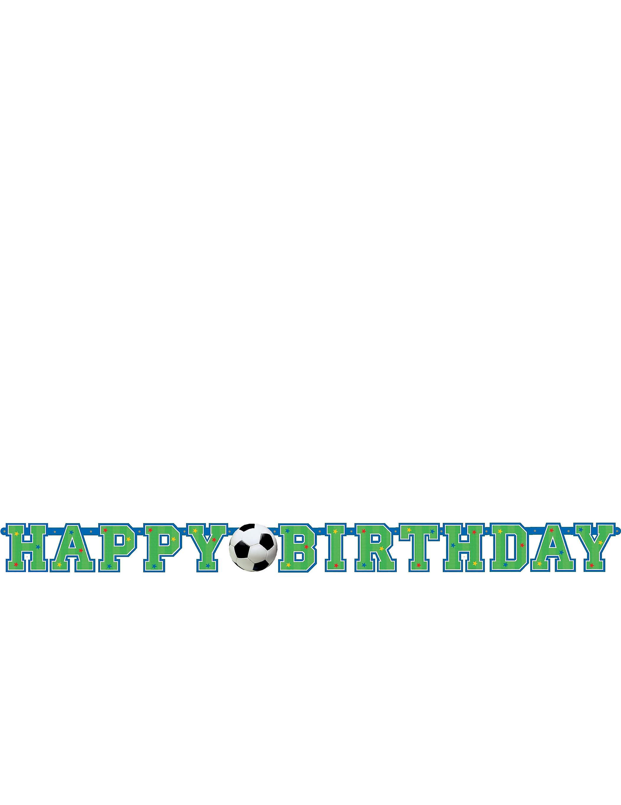 Banner happy birthday football