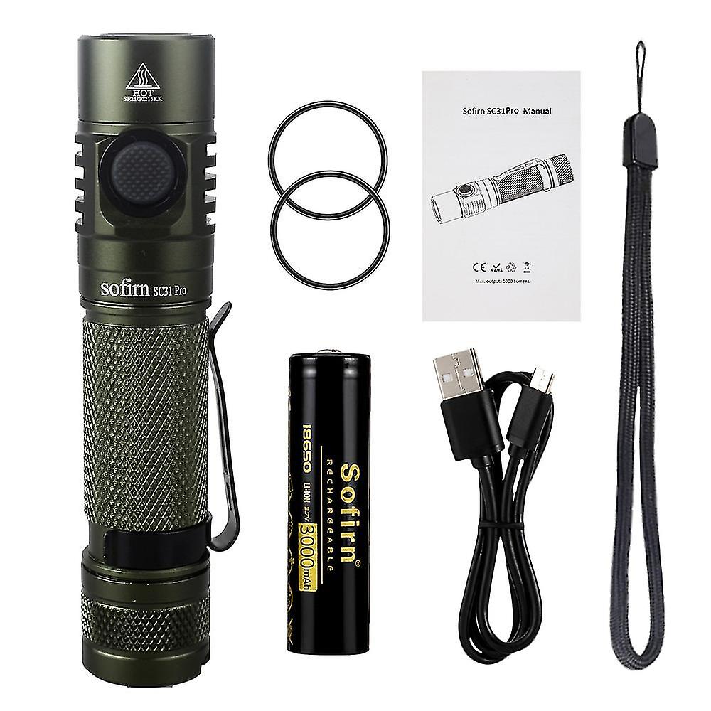 Sofirn Sc31 Pro 2000lm Ladattava Usb C Led Taskulamppu