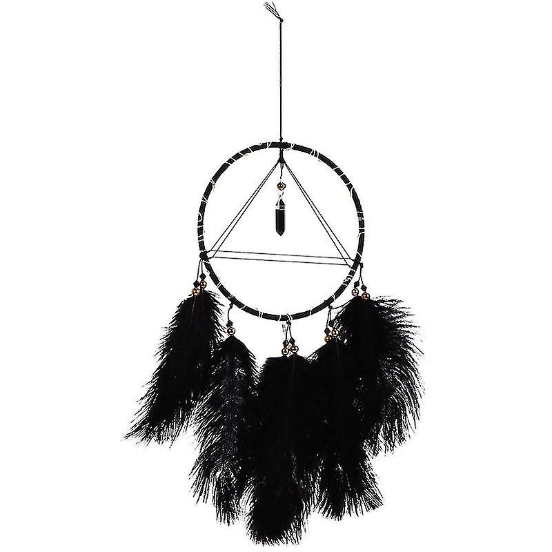 1pcs Black Feather Dreamcatcher