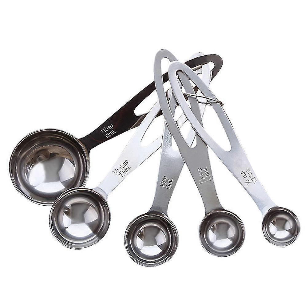 5 Pcs/Set Teaspoon Set Stackable Teaspoon Measuring Scoop Baking Measuring Spoons