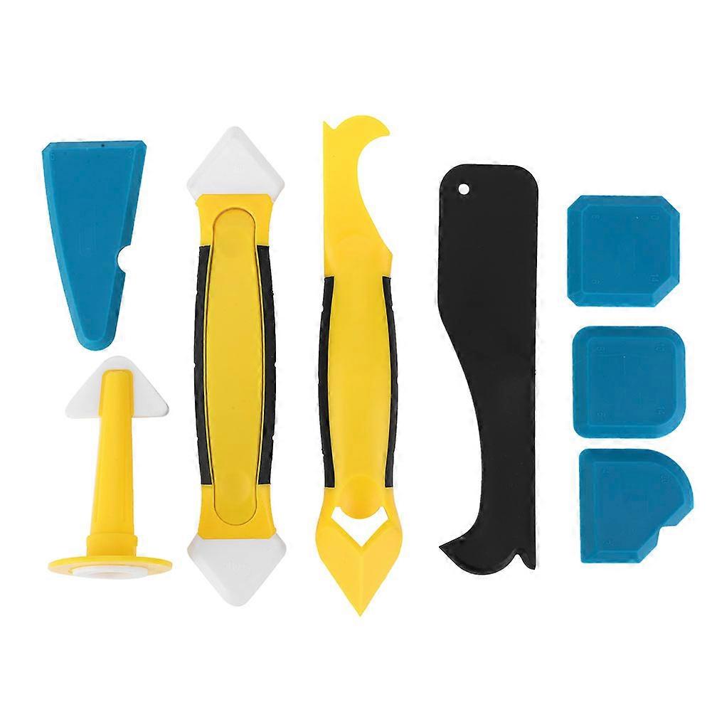 8PCS Plastic Silicon Sealant Scraper Hand Operated Tool for Industrial Hardware Accessory