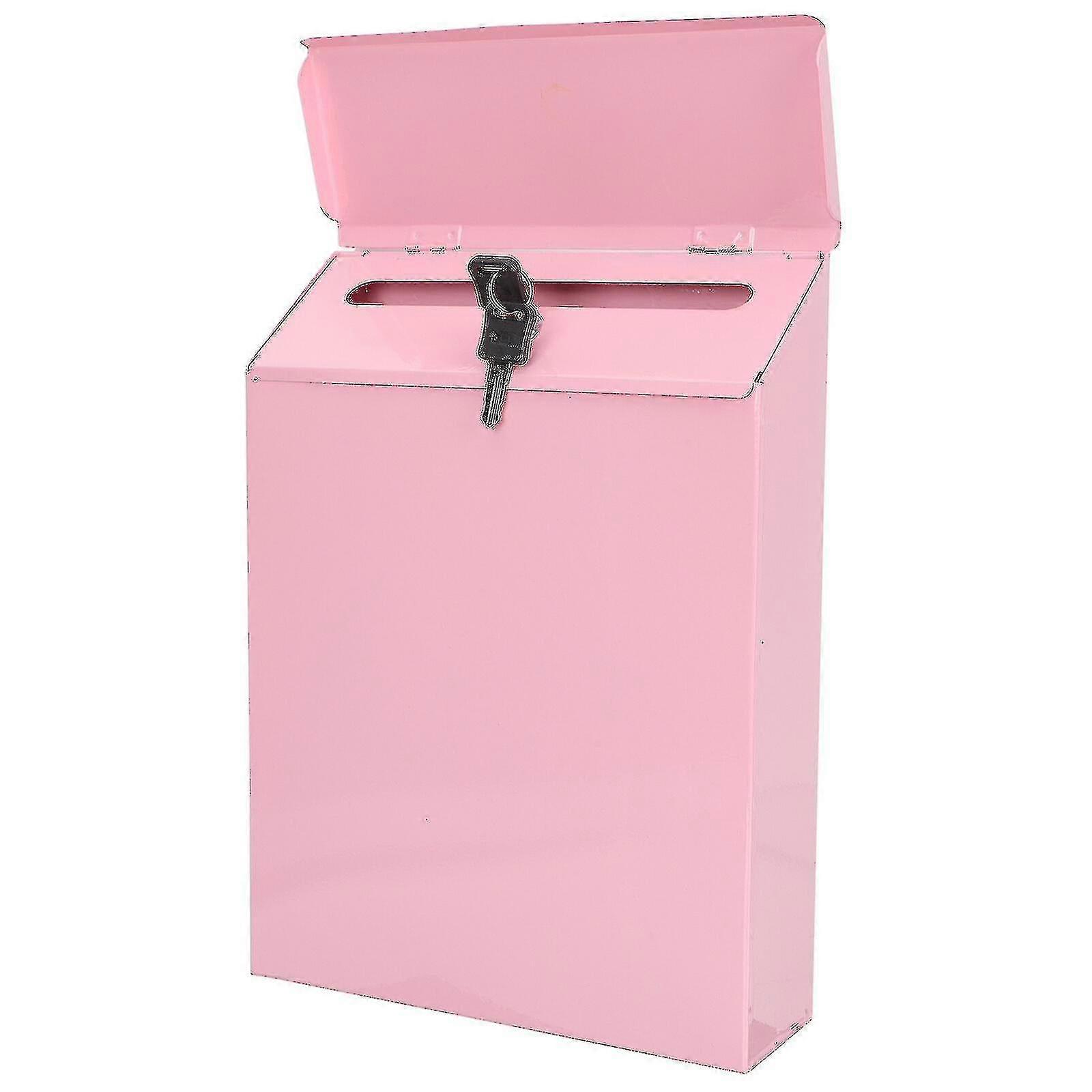 Wall Mount Mailboxes Rust- Proof Letter Box Decorative Post Box Farmhouse Mailbox Wall Locking Mailbox