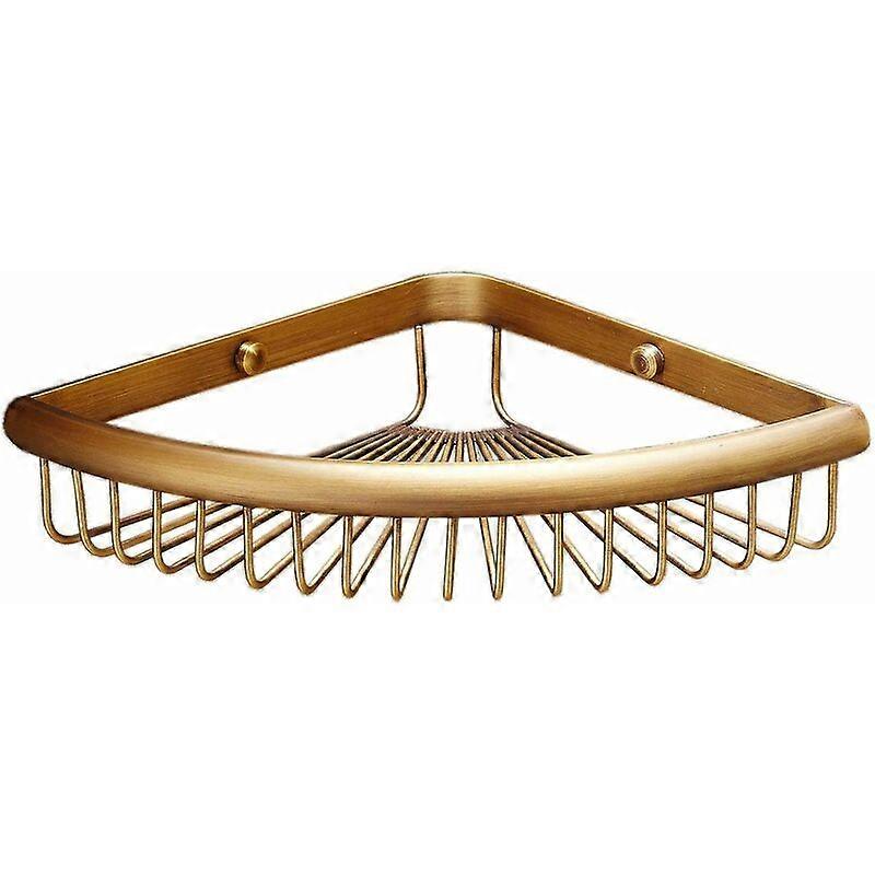 Solid brass wall-mounted shower basket for the bathroom