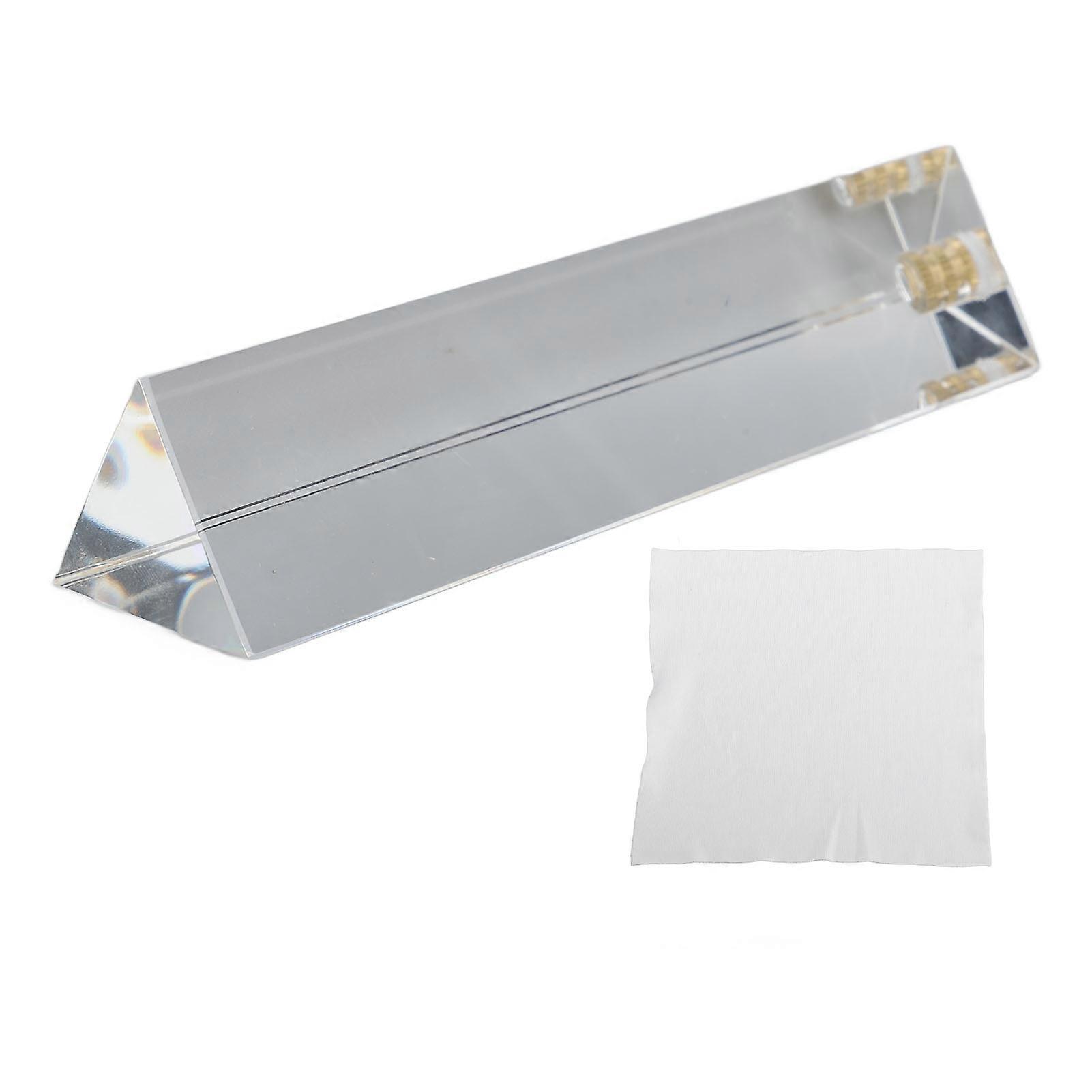 Crystal Prism Colorful Triangular Crystal Suncatcher With Bottom 1/4 Thread For Photo Photography Teaching Light Spectrum Physics